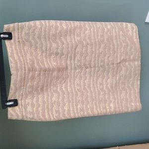 J.Crew Collection rose gold pencil skirt